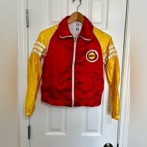 Kids Houston‎ Rockets Red and Yellow NBA Jacket Youth Size Medium Vintage